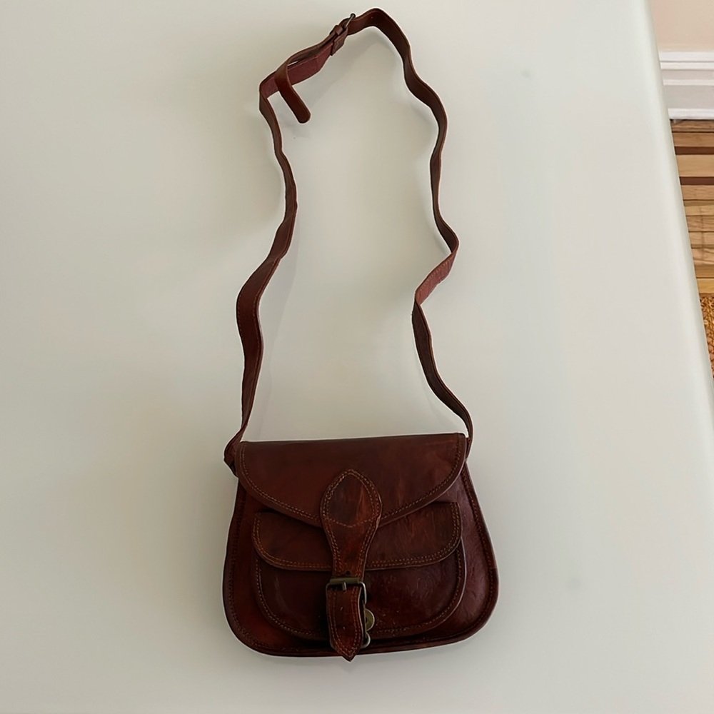 Leather Messenger crossbody